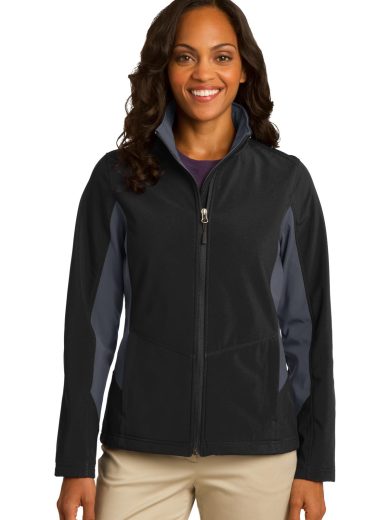 Port Authority® Women's Core Colorblock Soft Shell Jacket.