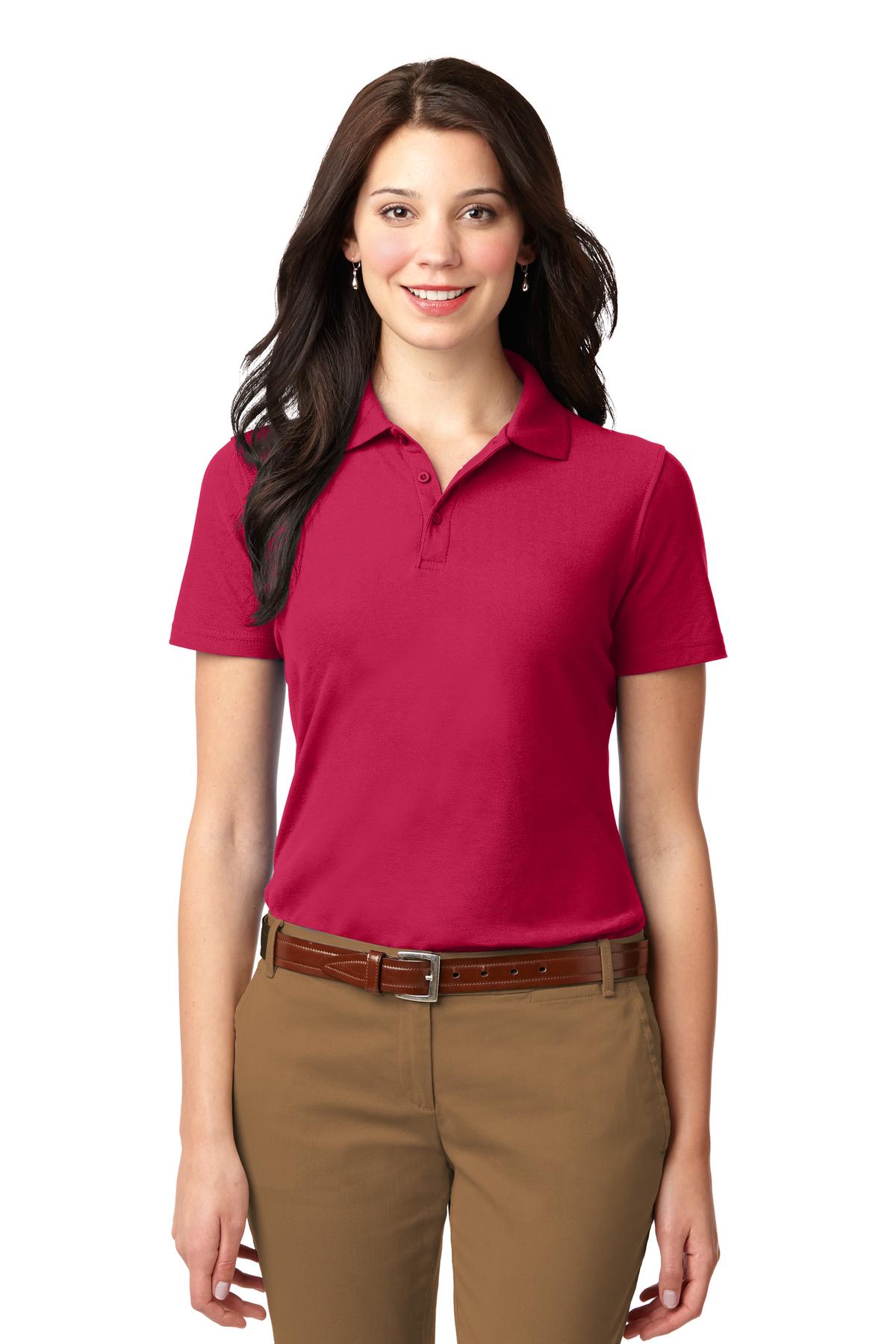 Port Authority® Women's Stain-Resistant Polo. - Image 4
