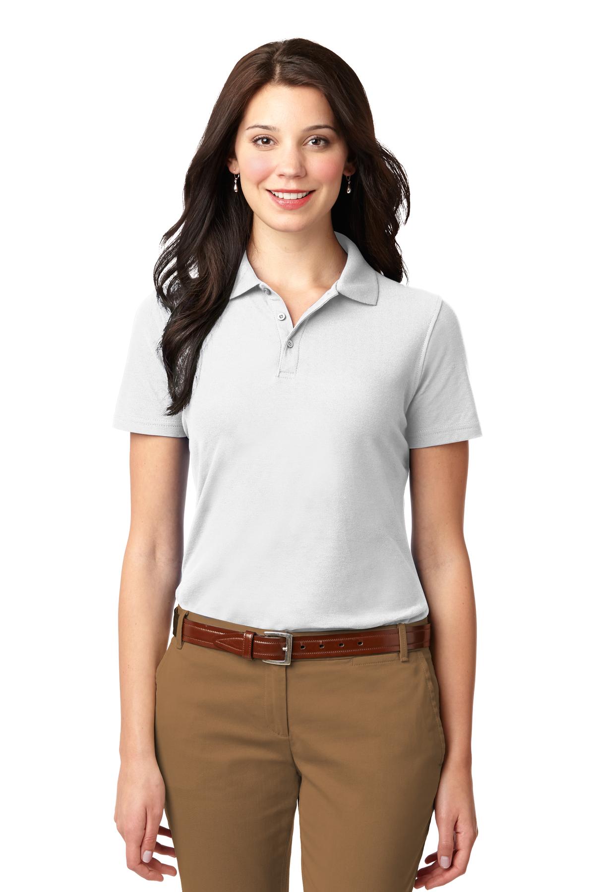 Port Authority® Women's Stain-Resistant Polo. - Image 2