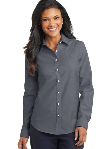 Port Authority® Women's SuperPro™ Oxford Shirt.
