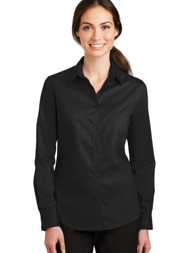 Port Authority® Women's SuperPro™ Twill Shirt.