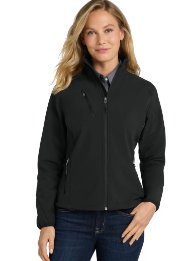 Port Authority® Women's Textured Soft Shell Jacket.