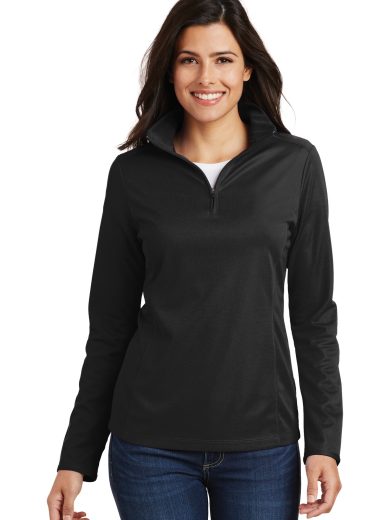 Port Authority® Women's Pinpoint Mesh 1/2-Zip .