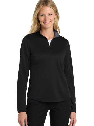 Port Authority ® Women's Silk Touch ™ Performance 1/4-Zip