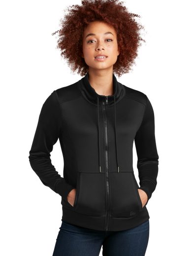 New Era® Women's Performance Terry Full-Zip Cowl