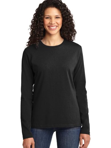 Port & Company® Women's Long Sleeve Core Cotton Tee.