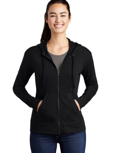 Sport-Tek ® Women's PosiCharge ® Tri-Blend Wicking Fleece Full-Zip Hooded Jacket