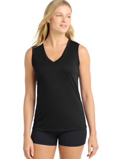 Sport-Tek® Women's Sleeveless PosiCharge® Competitor™ V-Neck Tee.