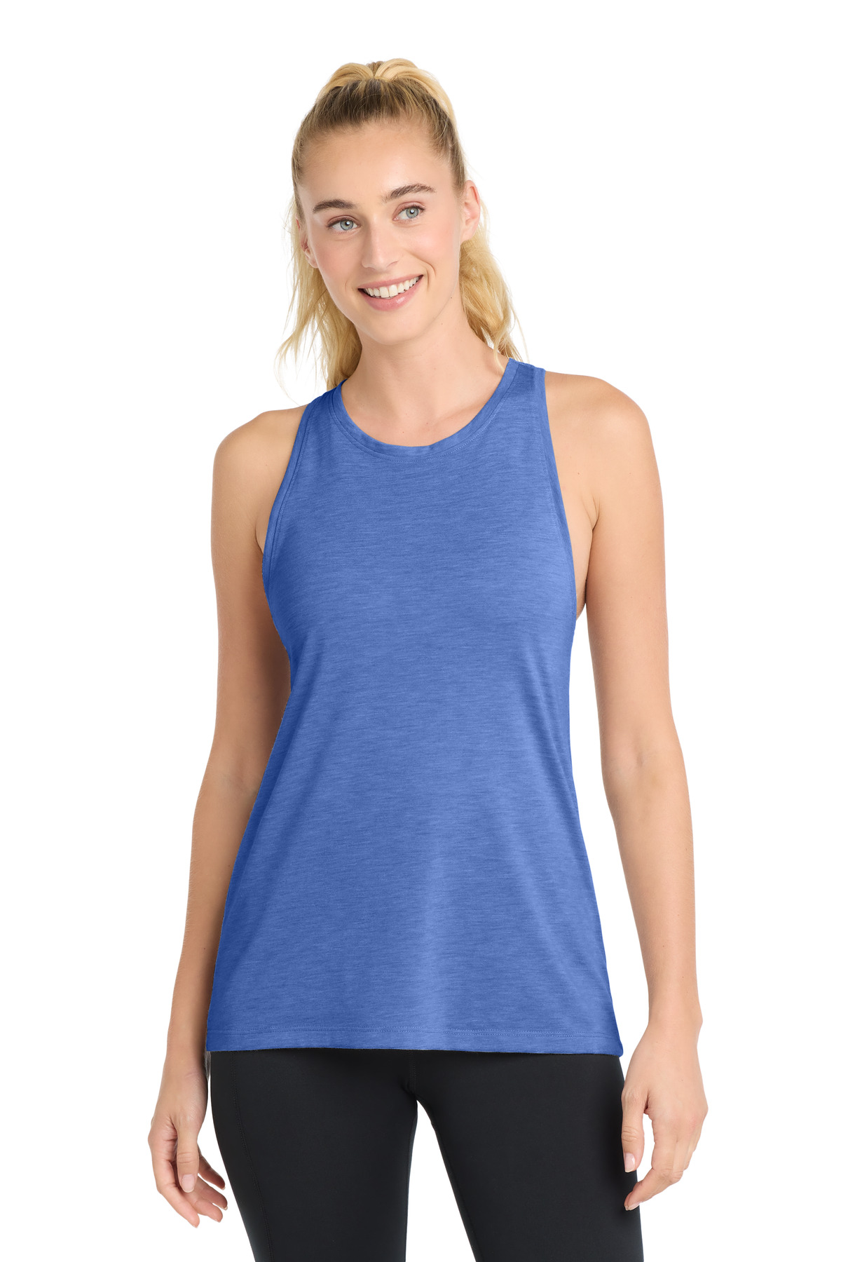 Sport-Tek ® Women's PosiCharge ® Tri-Blend Wicking Tank. - Image 2