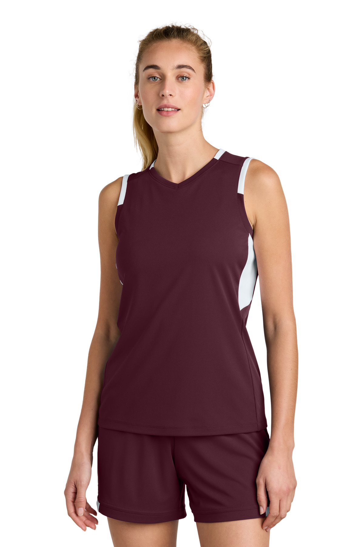 Sport-Tek® Women's Club Sleeveless V-Neck - Image 5