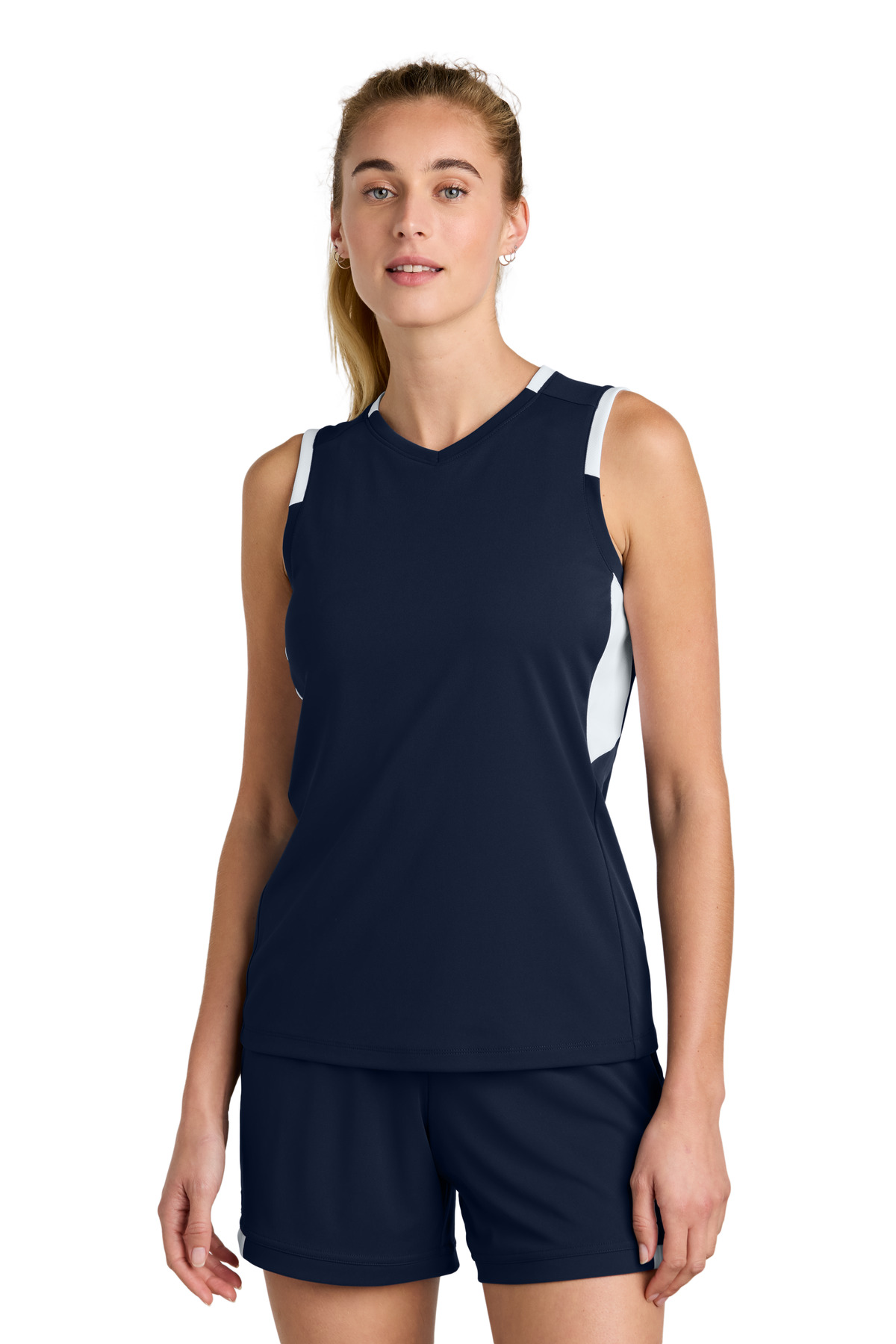 Sport-Tek® Women's Club Sleeveless V-Neck - Image 3