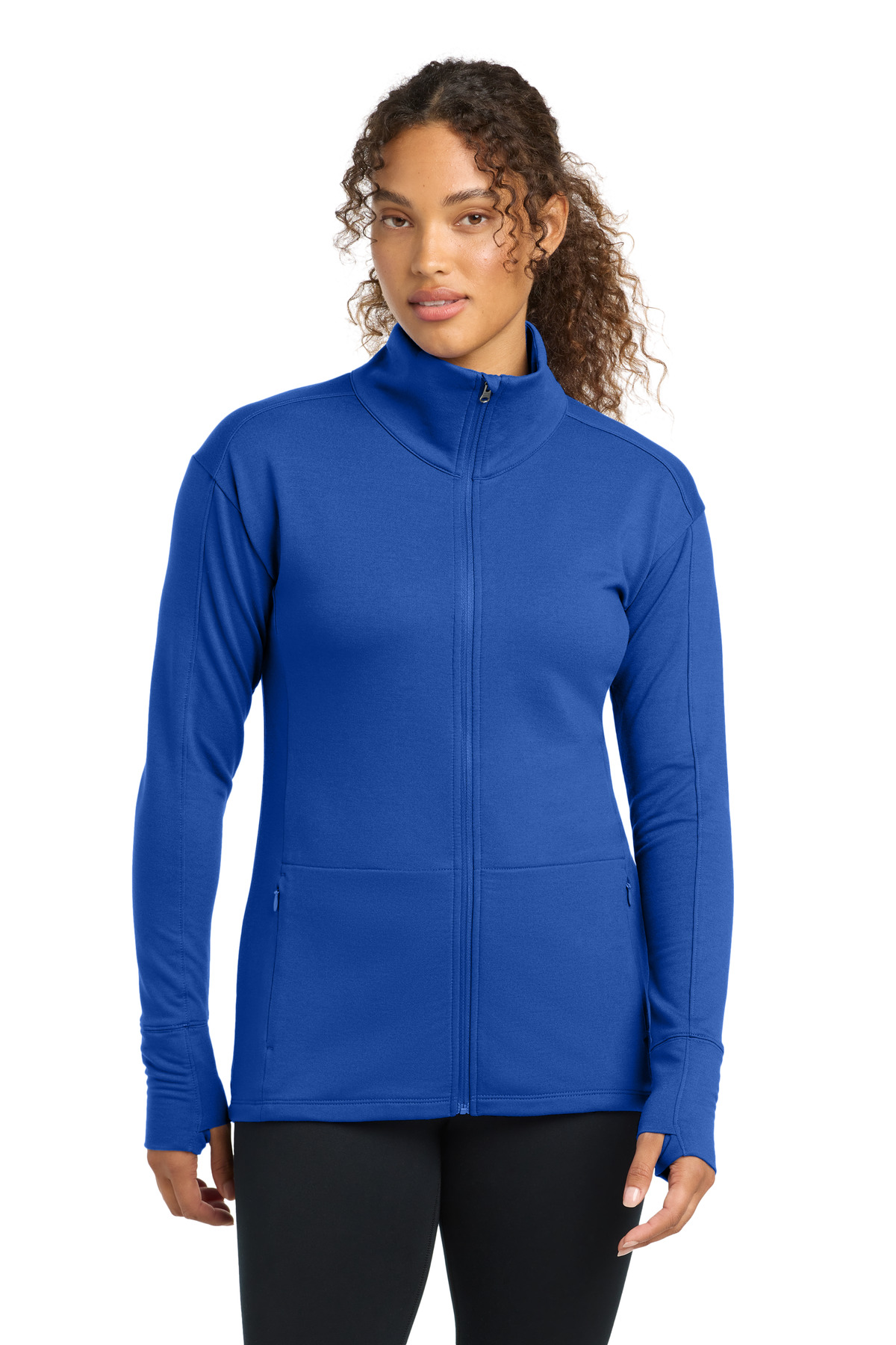 Sport-Tek® Women's Sport-Wick® Flex Fleece Full-Zip. - Image 3