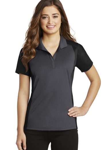 Sport-Tek® Women's Colorblock Micropique Sport-Wick® Polo.