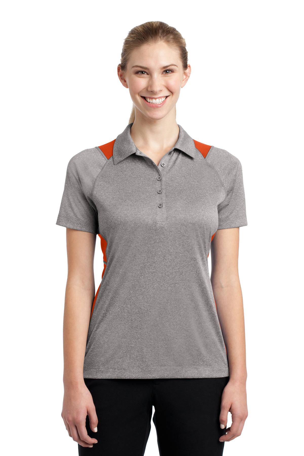 Sport-Tek® Women's Heather Colorblock Contender™ Polo. - Image 7