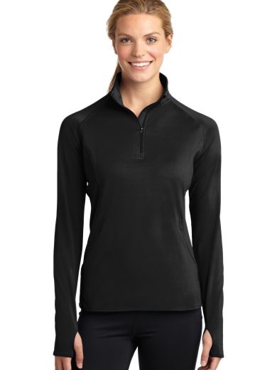 Sport-Tek® Women's Sport-Wick® Stretch 1/4-Zip Pullover.
