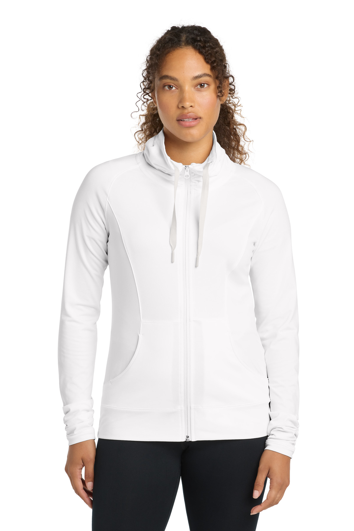 Sport-Tek® Women's Sport-Wick® Stretch Full-Zip Jacket. - Image 2