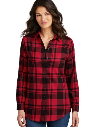 Port Authority® Women's Plaid Flannel Tunic .