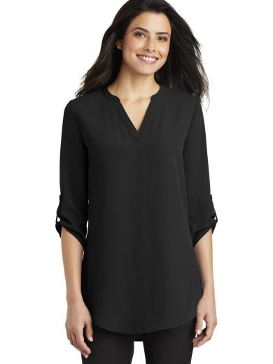 Port Authority® Women's 3/4-Sleeve Tunic Blouse.
