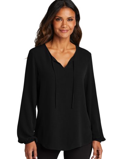 Port Authority® Women's Textured Crepe Blouse