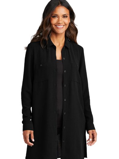 Port Authority® Women's Textured Crepe Long Tunic