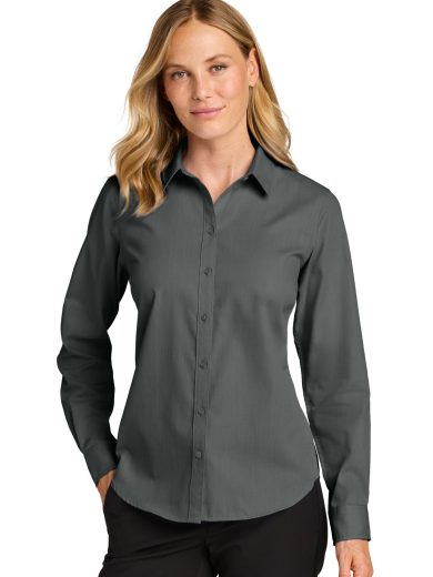 Port Authority® Women's Long Sleeve Nailhead Easy Care Shirt