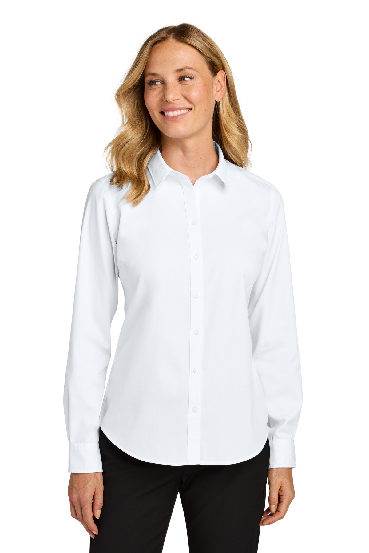 Port Authority® Women's Long Sleeve Nailhead Easy Care Shirt - Image 2