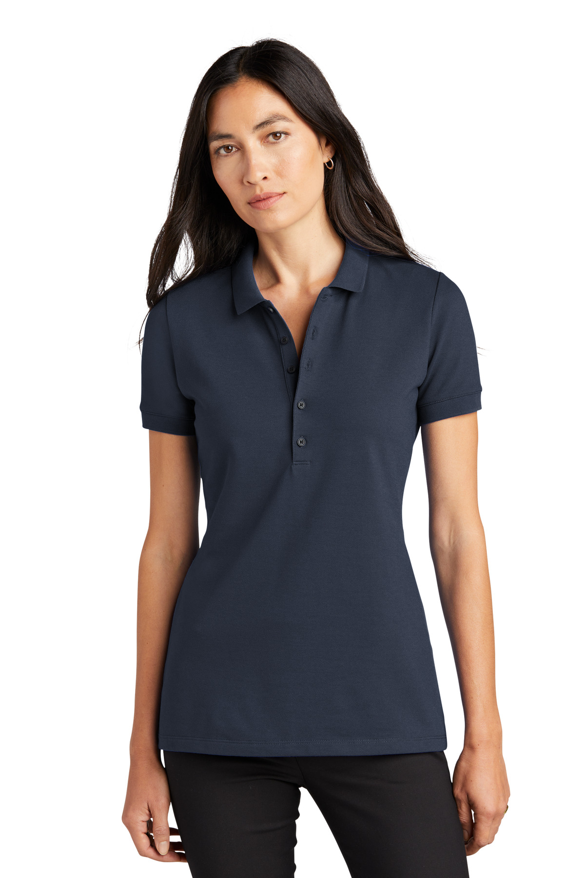 Mercer+Mettle® Women's Stretch Heavyweight Pique Polo - Image 3