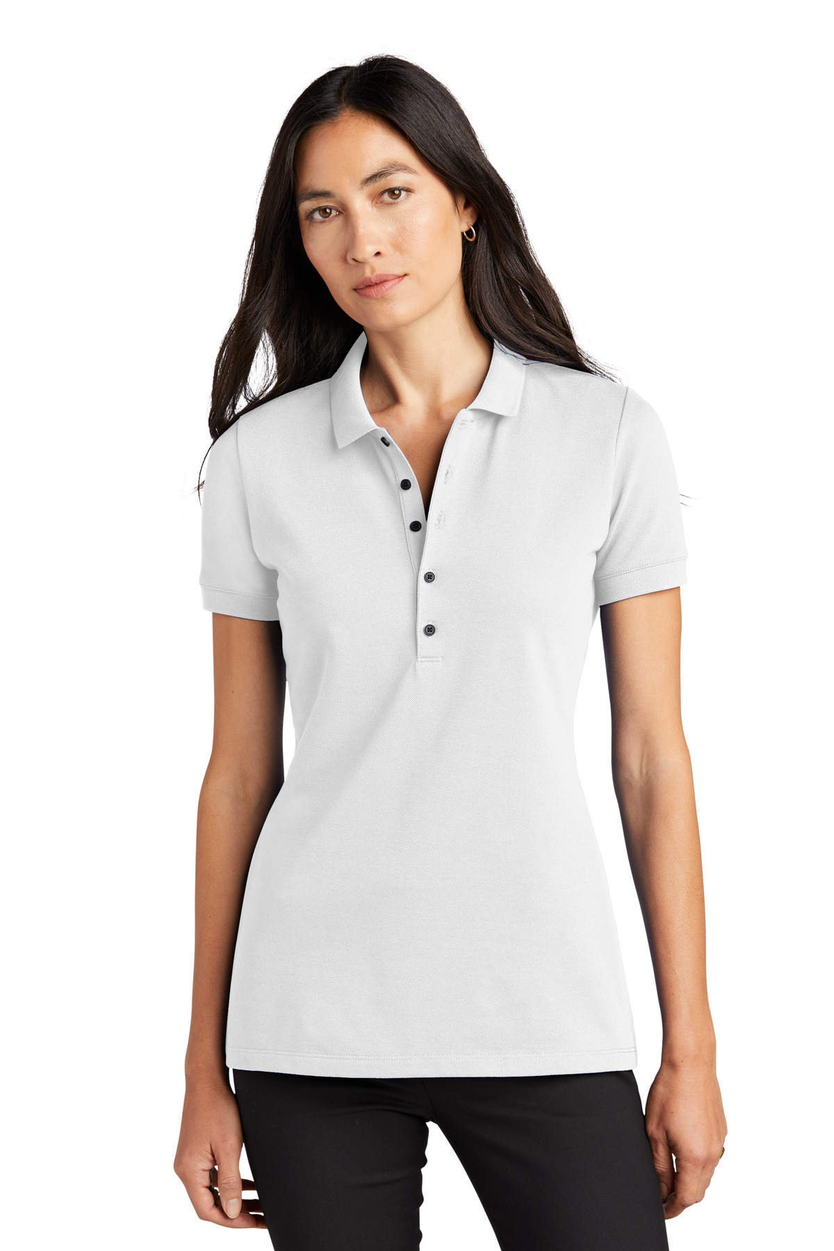 Mercer+Mettle® Women's Stretch Heavyweight Pique Polo - Image 2