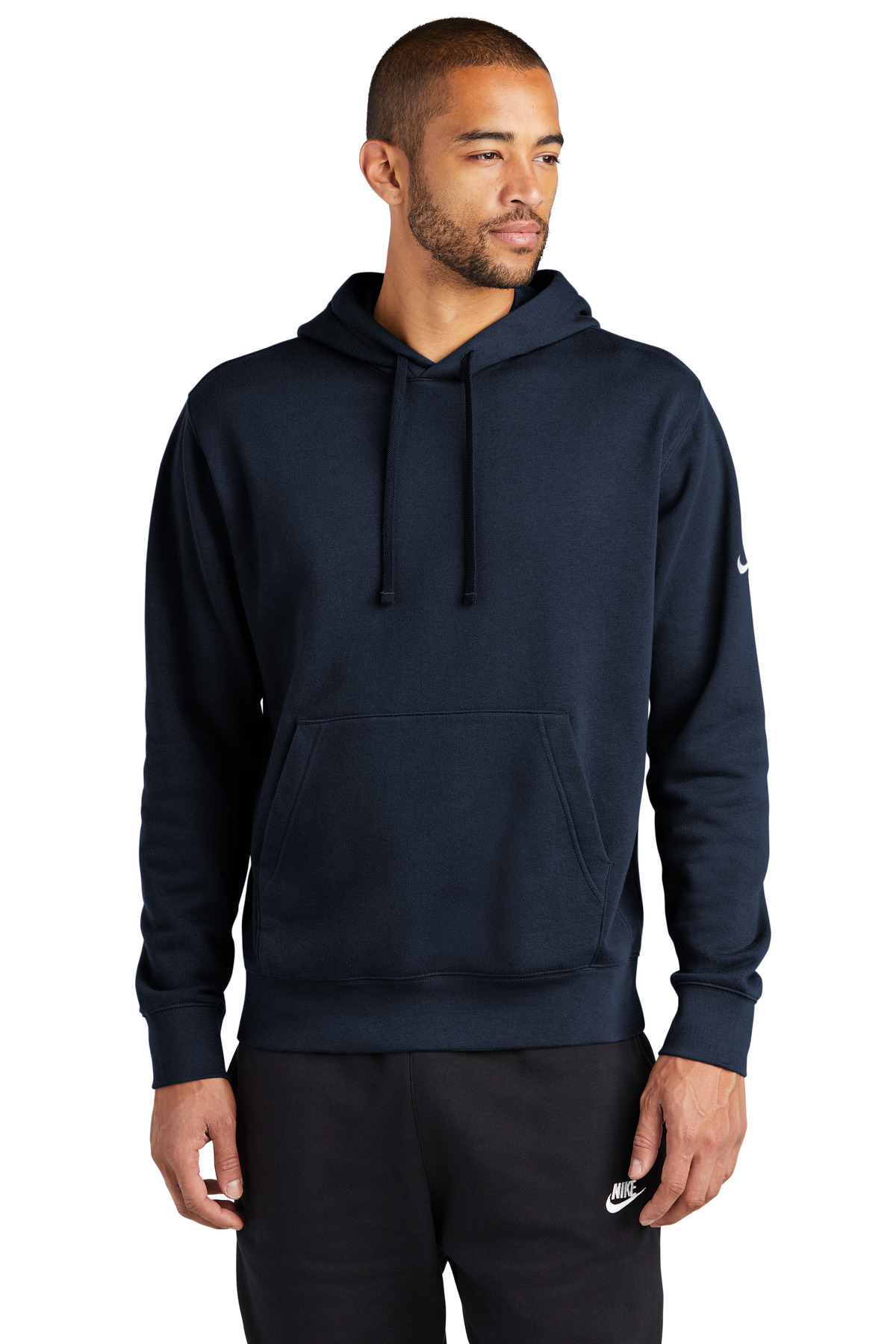 Nike Club Fleece Sleeve Swoosh Pullover Hoodie - Image 3