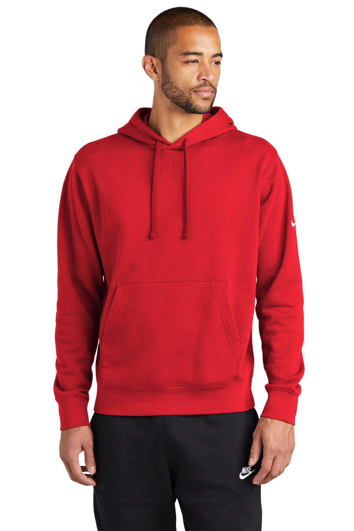 Nike Club Fleece Sleeve Swoosh Pullover Hoodie - Image 4