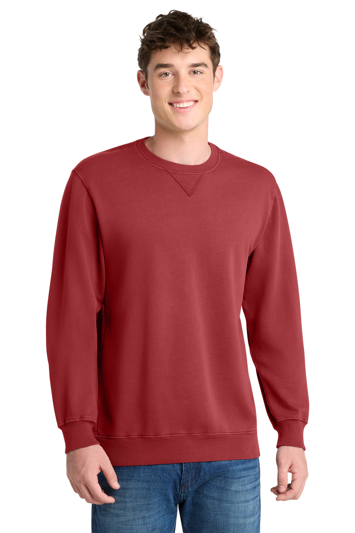 Port & Company® Beach Wash® Garment-Dyed Crewneck Sweatshirt - Image 3
