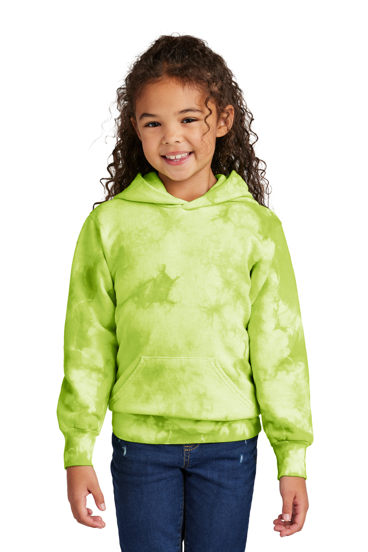 Port & Company® Youth Crystal Tie-Dye Pullover Hoodie - Image 3