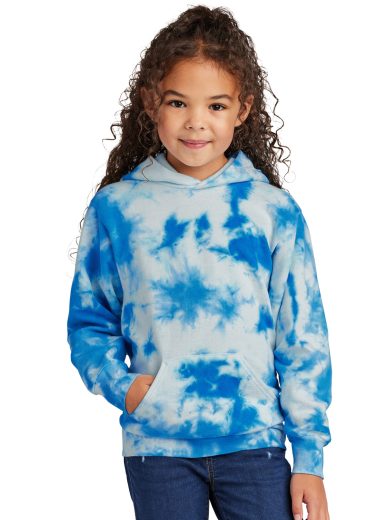 Port & Company® Youth Crystal Tie-Dye Pullover Hoodie