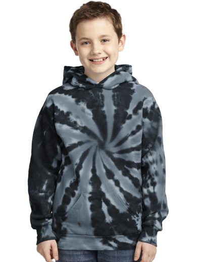 Port & Company® Youth Tie-Dye Pullover Hooded Sweatshirt.