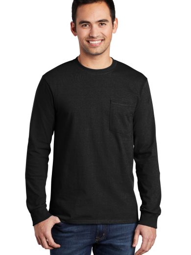 Port & Company® Long Sleeve Essential Pocket Tee.