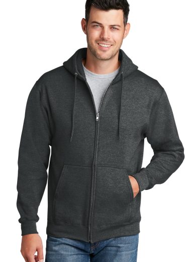 Port & Company® - Core Fleece Full-Zip Hooded Sweatshirt.