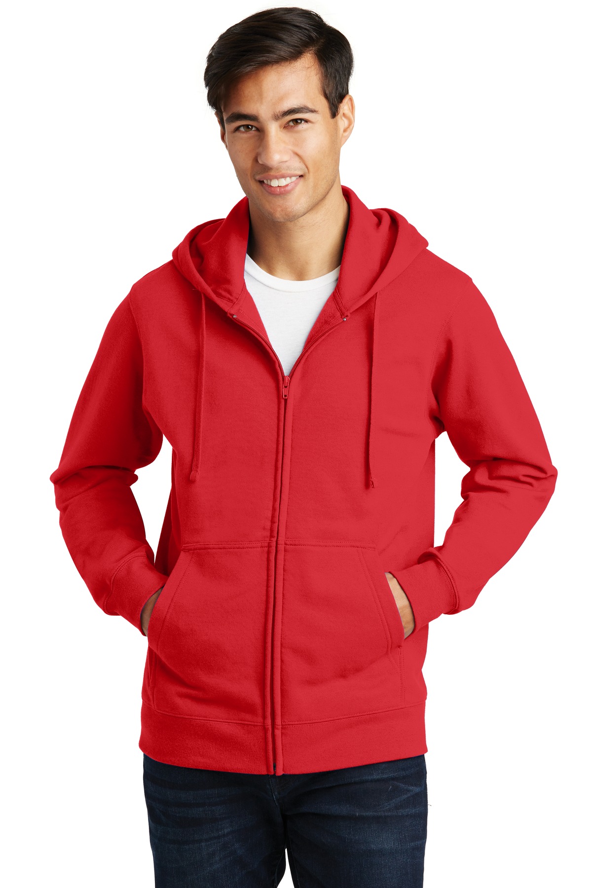 Port & Company® Fan Favorite Fleece Full-Zip Hooded Sweatshirt. - Image 7