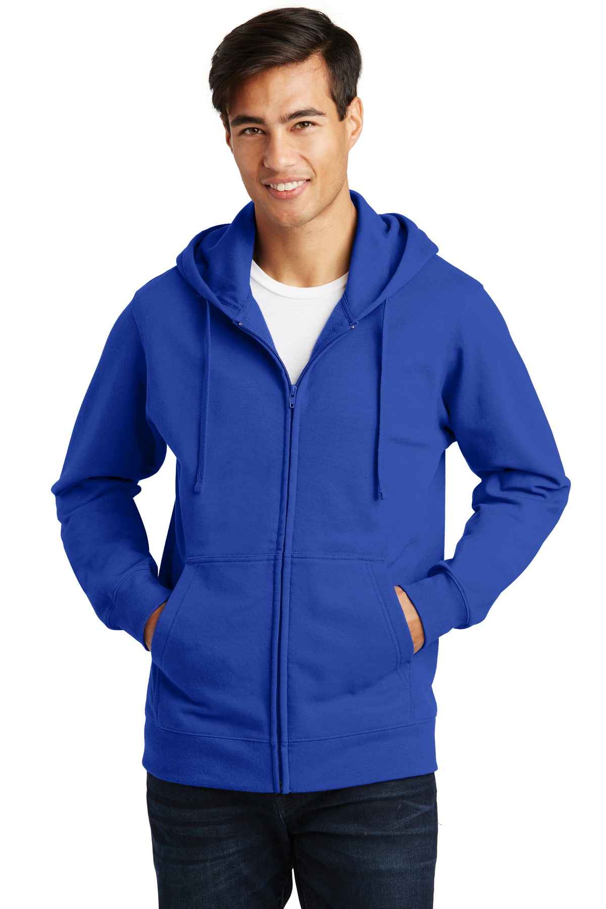 Port & Company® Fan Favorite Fleece Full-Zip Hooded Sweatshirt. - Image 8