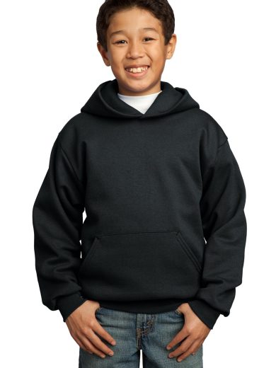 Port & Company® - Youth Core Fleece Pullover Hooded Sweatshirt.