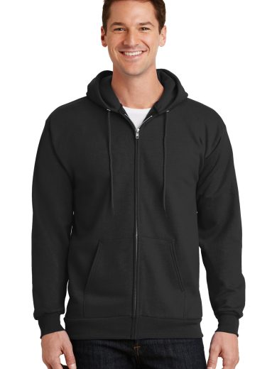 Port & Company® Essential Fleece Full-Zip Hooded Sweatshirt.