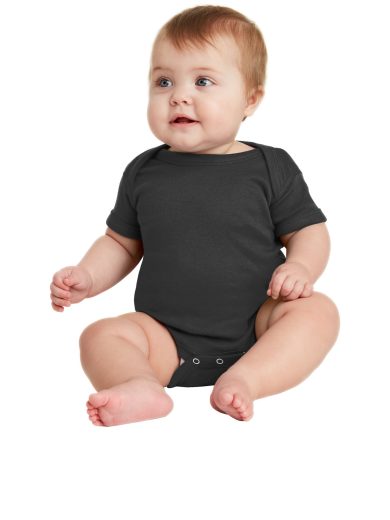 Rabbit Skins™ Infant Short Sleeve Baby Rib Bodysuit.
