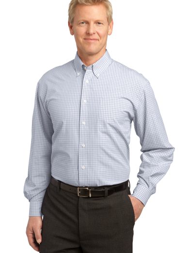 Port Authority® Plaid Pattern Easy Care Shirt.