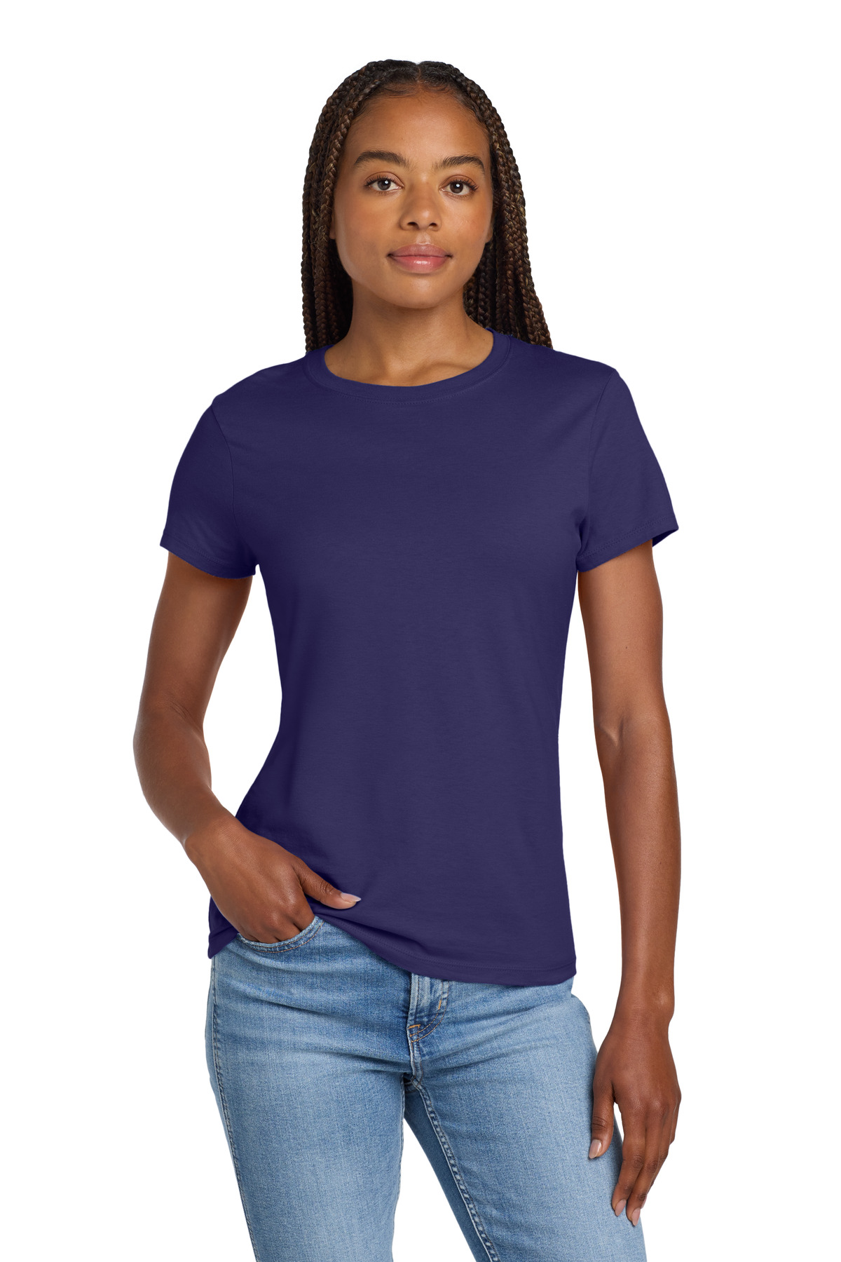 Hanes® Women's Perfect-T Cotton T-Shirt. - Image 3