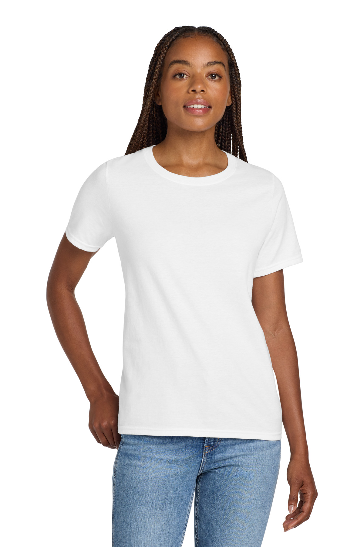 Hanes® Women's Perfect-T Cotton T-Shirt. - Image 2