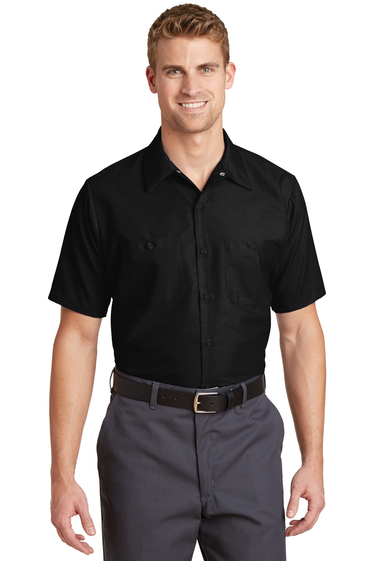 Red Kap® Short Sleeve Industrial Work Shirt.