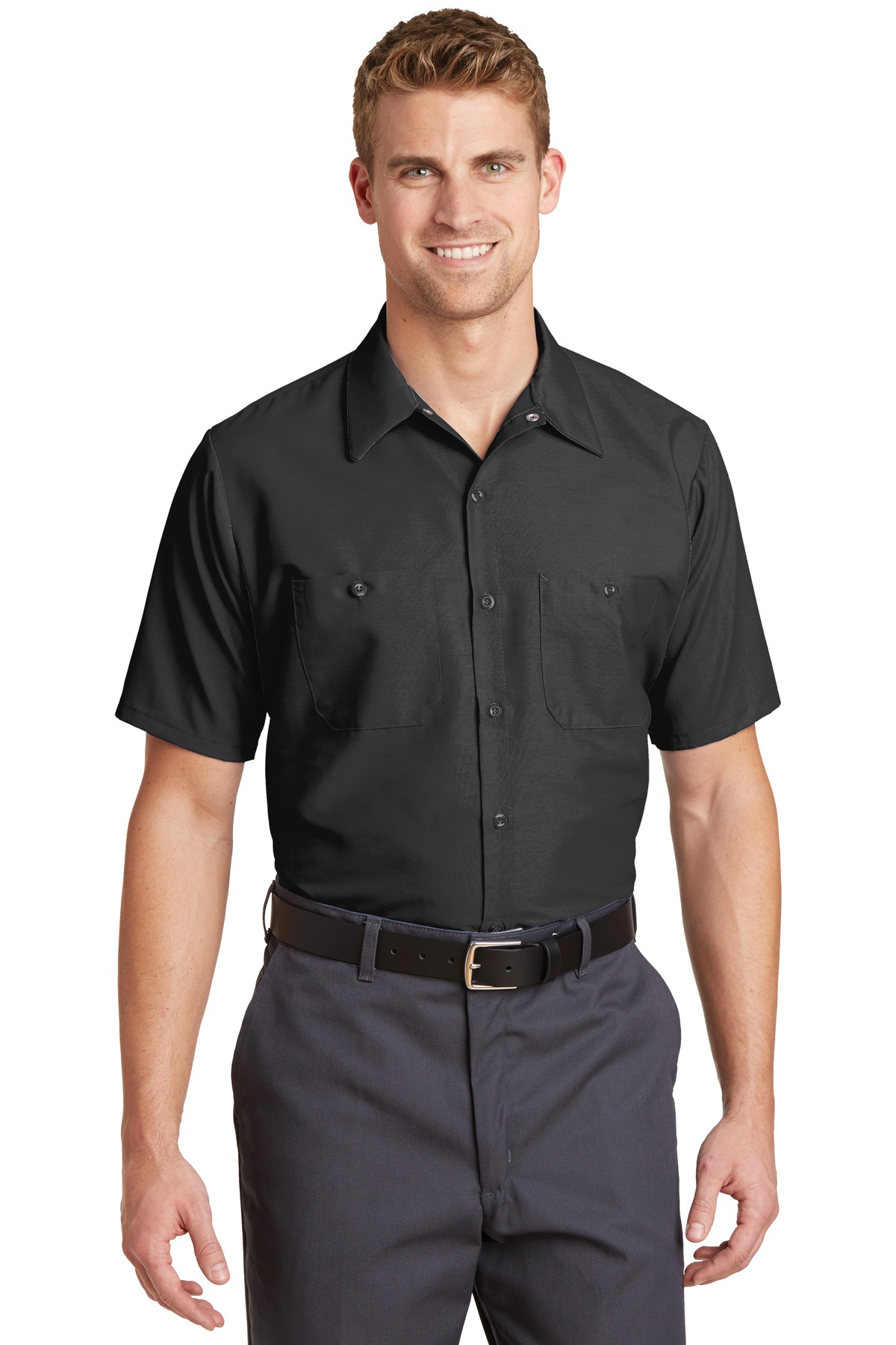 Red Kap® Short Sleeve Industrial Work Shirt. - Image 4