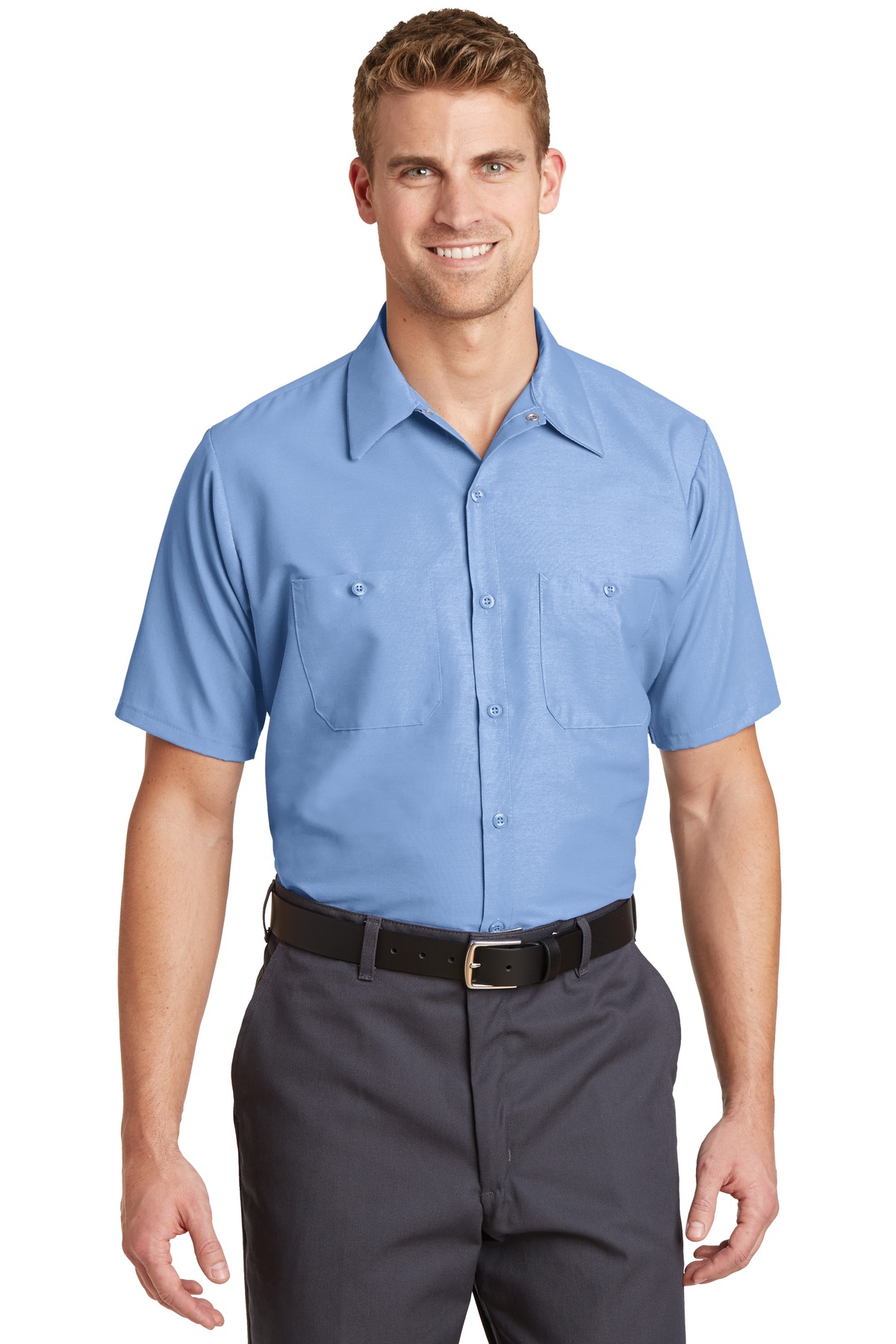 Red Kap® Short Sleeve Industrial Work Shirt. - Image 6