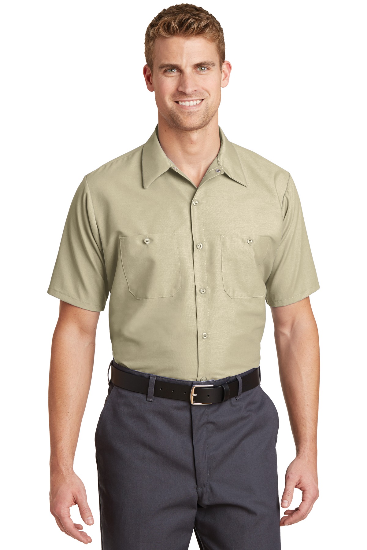 Red Kap® Short Sleeve Industrial Work Shirt. - Image 5