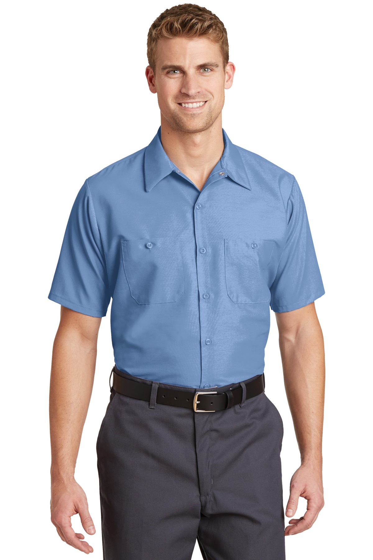 Red Kap® Short Sleeve Industrial Work Shirt. - Image 7