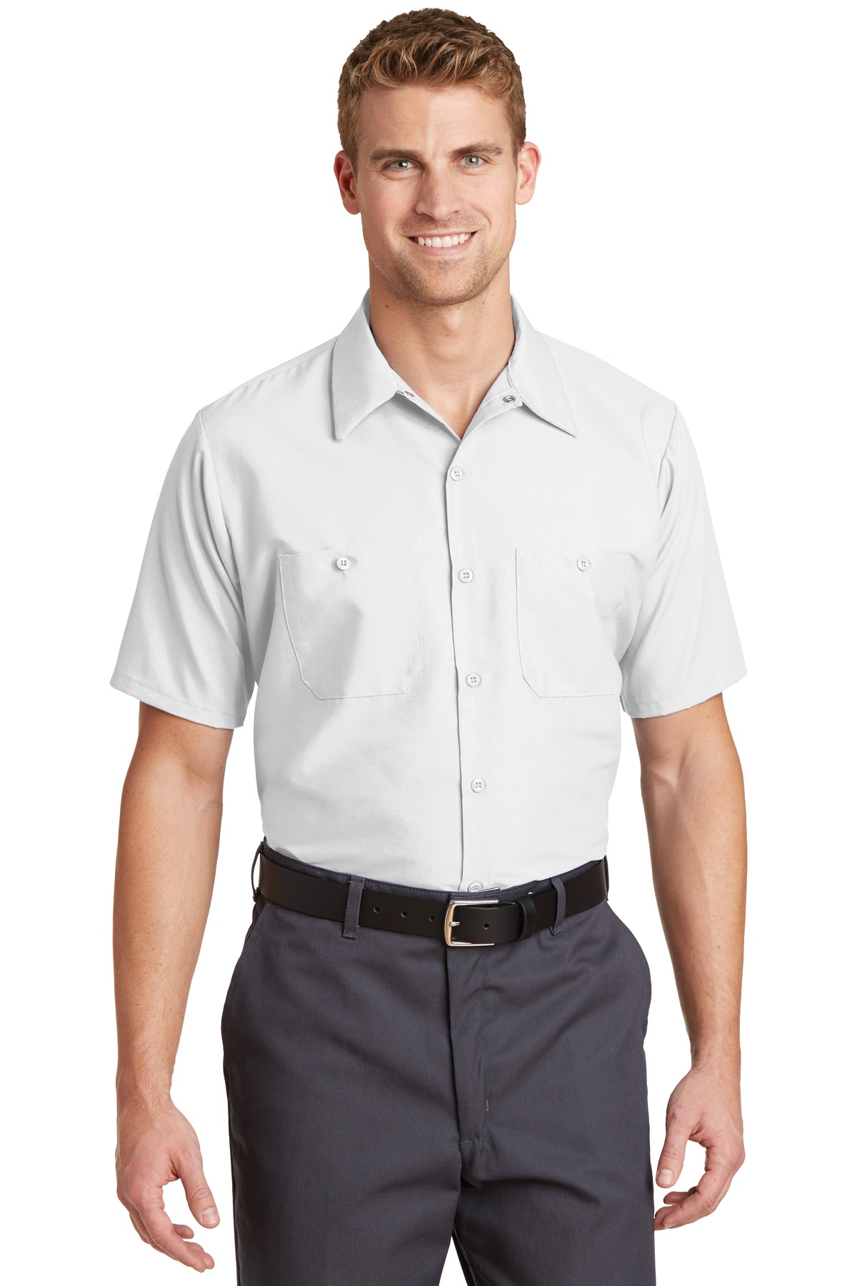 Red Kap® Short Sleeve Industrial Work Shirt. - Image 2
